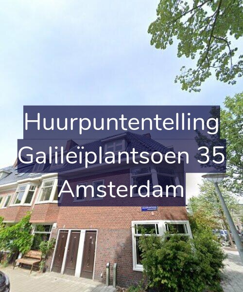 Foto gevel Huurpuntentelling voor Galileïplantsoen 35, Amsterdam