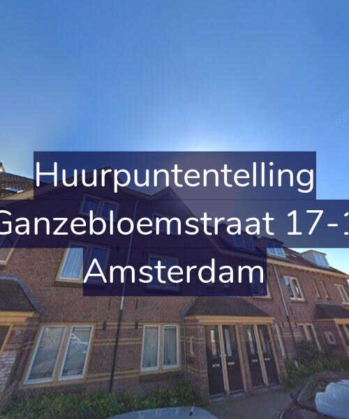 Foto gevel Huurpuntentelling voor Ganzebloemstraat 17-1, Amsterdam
