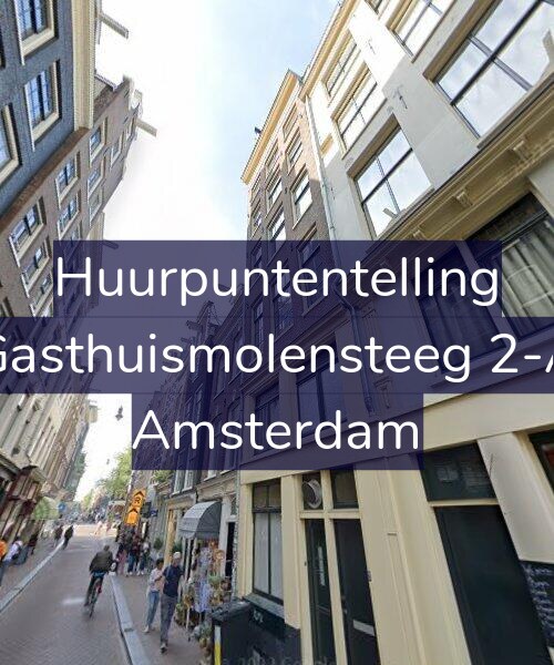 Foto gevel Huurpuntentelling voor Gasthuismolensteeg 2-A, Amsterdam