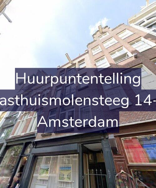 Foto gevel Huurpuntentelling voor Gasthuismolensteeg 14-2, Amsterdam