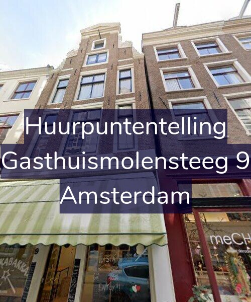 Foto gevel Huurpuntentelling voor Gasthuismolensteeg 9, Amsterdam