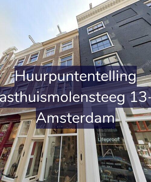Foto gevel Huurpuntentelling voor Gasthuismolensteeg 13-1, Amsterdam