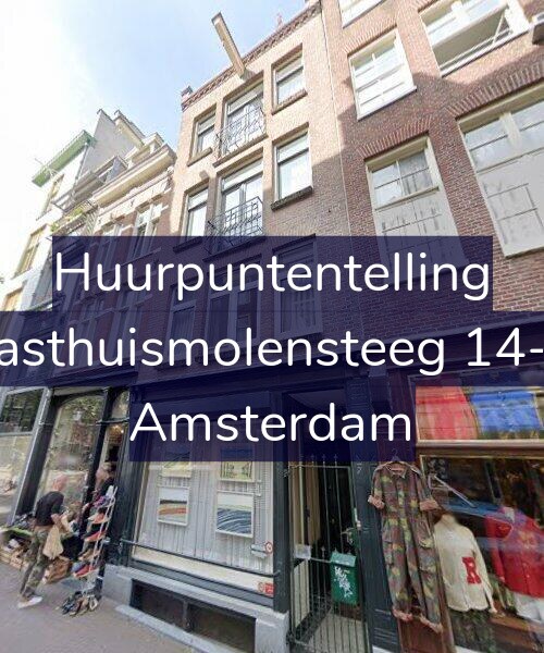 Foto gevel Huurpuntentelling voor Gasthuismolensteeg 14-H, Amsterdam