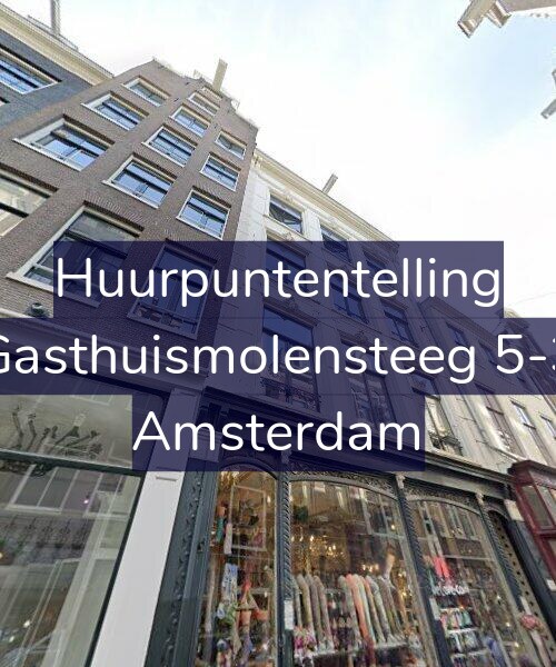 Foto gevel Huurpuntentelling voor Gasthuismolensteeg 5-3, Amsterdam