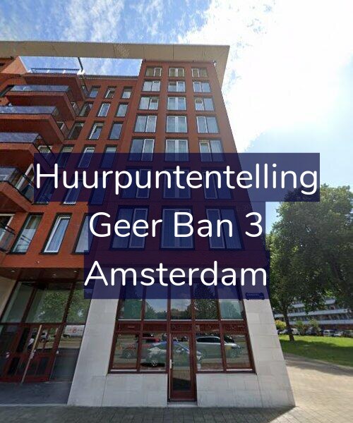 Foto gevel Huurpuntentelling voor Geer Ban 3, Amsterdam