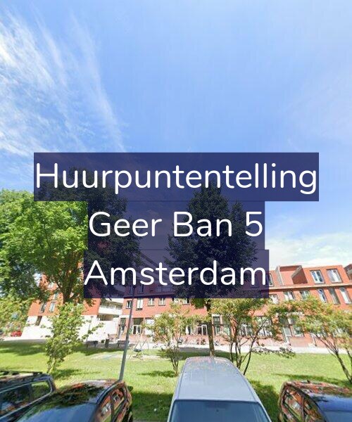 Foto gevel Huurpuntentelling voor Geer Ban 5, Amsterdam