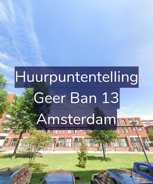 Foto gevel Huurpuntentelling voor Geer Ban 13, Amsterdam