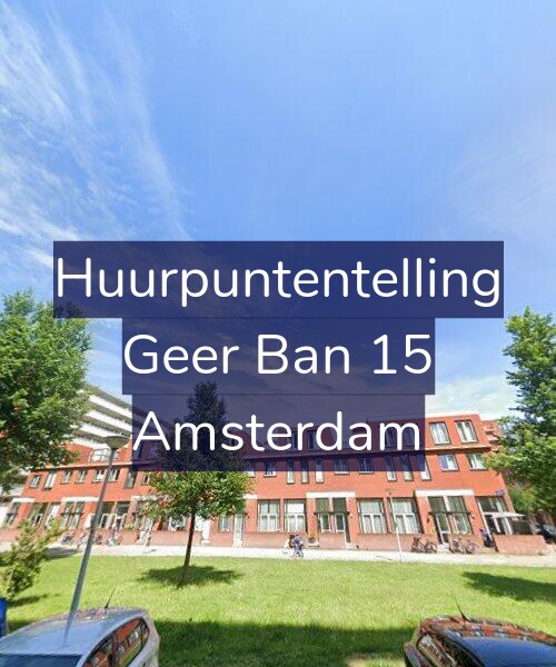 Foto gevel Huurpuntentelling voor Geer Ban 15, Amsterdam