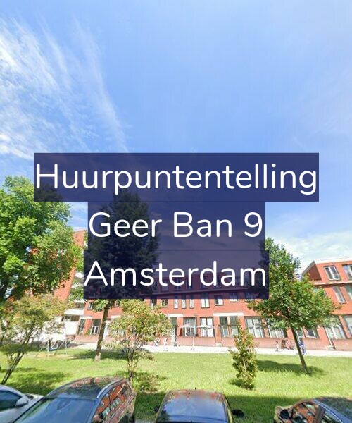 Foto gevel Huurpuntentelling voor Geer Ban 9, Amsterdam