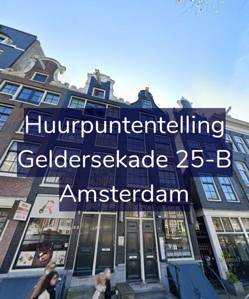 Foto gevel Huurpuntentelling voor Geldersekade 25-B, Amsterdam