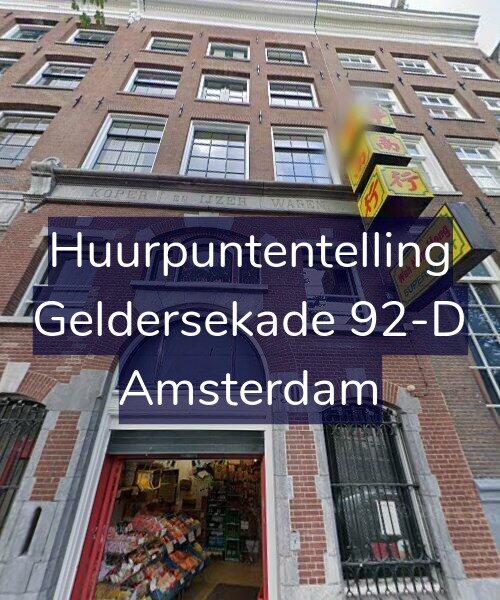 Foto gevel Huurpuntentelling voor Geldersekade 92-D, Amsterdam