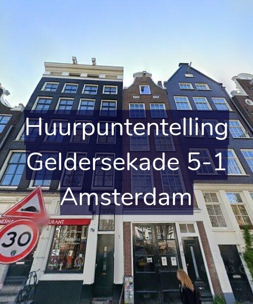 Foto gevel Huurpuntentelling voor Geldersekade 5-1, Amsterdam