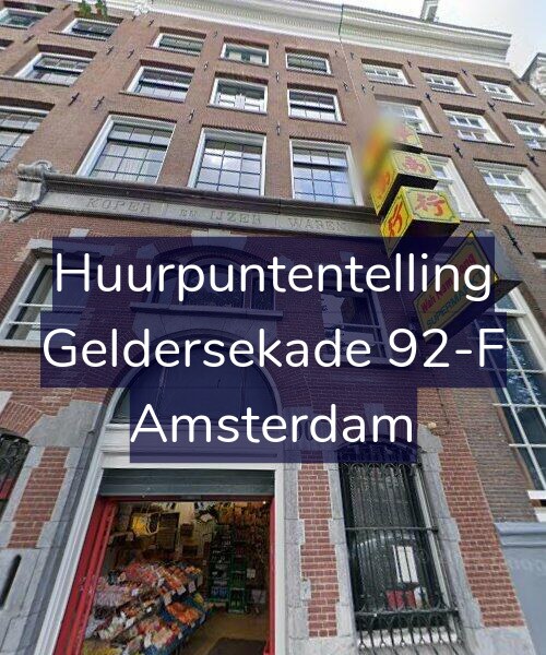 Foto gevel Huurpuntentelling voor Geldersekade 92-F, Amsterdam