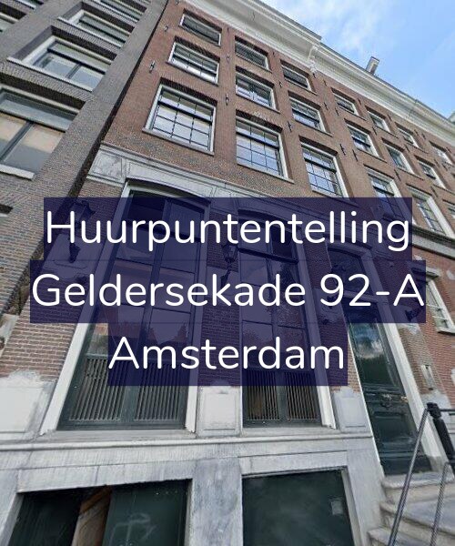Foto gevel Huurpuntentelling voor Geldersekade 92-A, Amsterdam