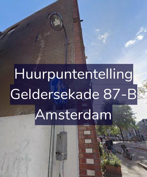Foto gevel Huurpuntentelling voor Geldersekade 87-B, Amsterdam