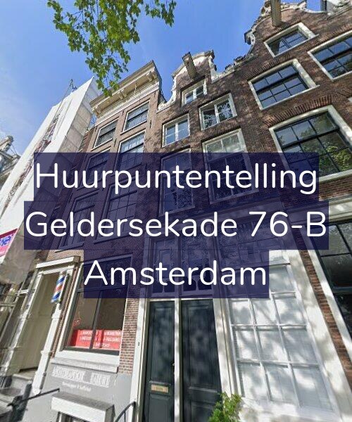 Foto gevel Huurpuntentelling voor Geldersekade 76-B, Amsterdam