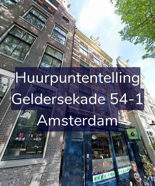 Foto gevel Huurpuntentelling voor Geldersekade 54-1, Amsterdam