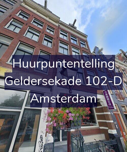 Foto gevel Huurpuntentelling voor Geldersekade 102-D, Amsterdam