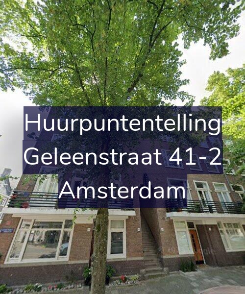 Foto gevel Huurpuntentelling voor Geleenstraat 41-2, Amsterdam