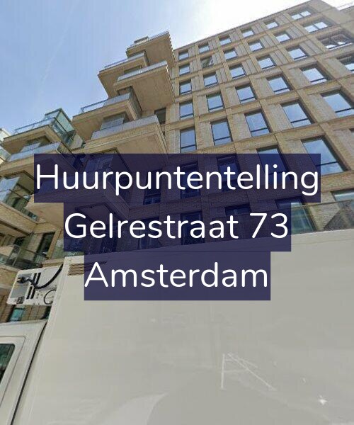 Foto gevel Huurpuntentelling voor Gelrestraat 73, Amsterdam