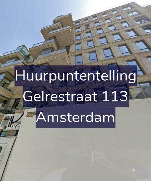 Foto gevel Huurpuntentelling voor Gelrestraat 113, Amsterdam