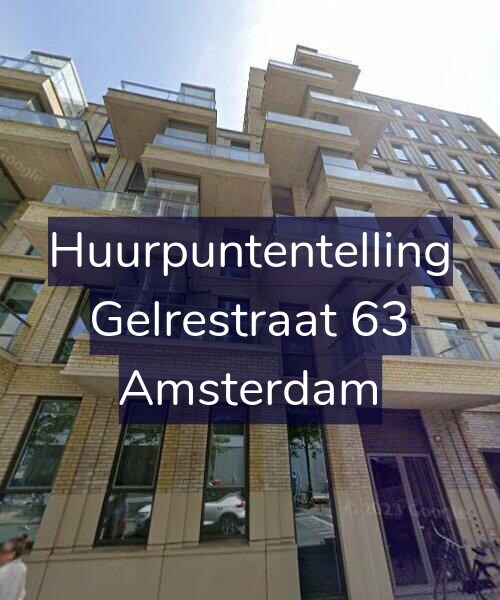 Foto gevel Huurpuntentelling voor Gelrestraat 63, Amsterdam