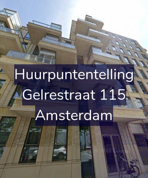 Foto gevel Huurpuntentelling voor Gelrestraat 115, Amsterdam