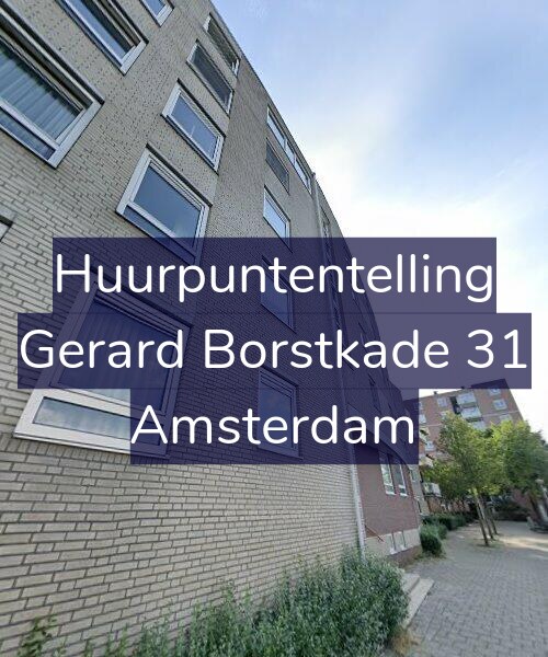 Foto gevel Huurpuntentelling voor Gerard Borstkade 31, Amsterdam