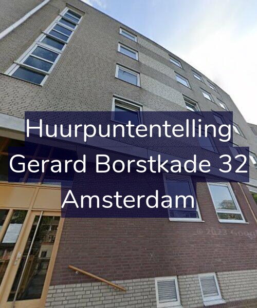 Foto gevel Huurpuntentelling voor Gerard Borstkade 32, Amsterdam