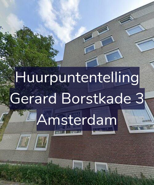 Foto gevel Huurpuntentelling voor Gerard Borstkade 3, Amsterdam