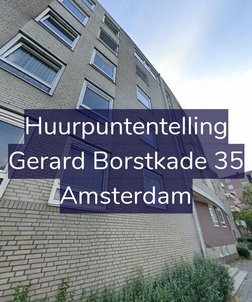 Foto gevel Huurpuntentelling voor Gerard Borstkade 35, Amsterdam