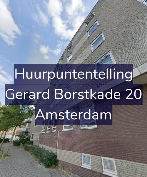 Foto gevel Huurpuntentelling voor Gerard Borstkade 20, Amsterdam