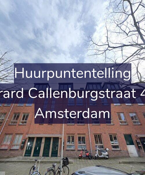 Foto gevel Huurpuntentelling voor Gerard Callenburgstraat 4-H, Amsterdam