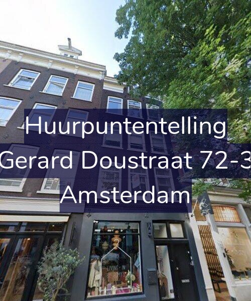 Foto gevel Huurpuntentelling voor Gerard Doustraat 72-3, Amsterdam