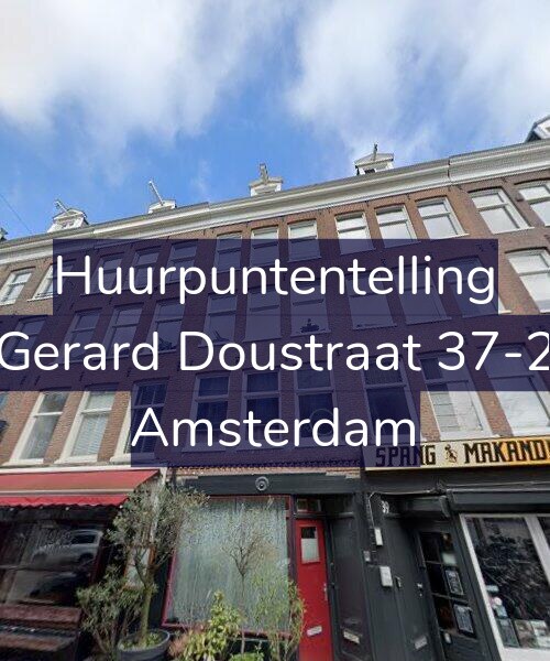 Foto gevel Huurpuntentelling voor Gerard Doustraat 37-2, Amsterdam