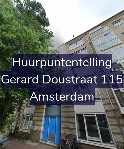Foto gevel Huurpuntentelling voor Gerard Doustraat 115, Amsterdam