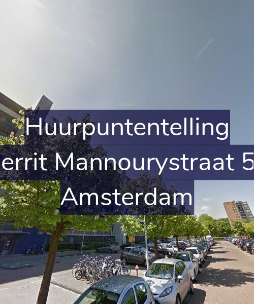 Foto gevel Huurpuntentelling voor Gerrit Mannourystraat 58, Amsterdam