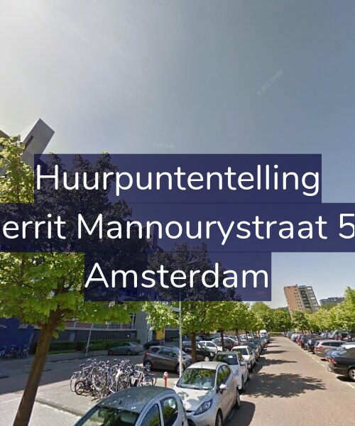 Foto gevel Huurpuntentelling voor Gerrit Mannourystraat 54, Amsterdam