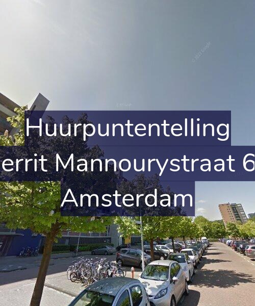 Foto gevel Huurpuntentelling voor Gerrit Mannourystraat 61, Amsterdam