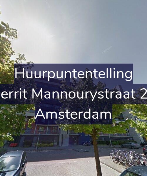 Foto gevel Huurpuntentelling voor Gerrit Mannourystraat 22, Amsterdam