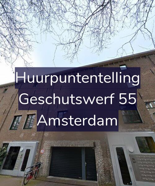 Foto gevel Huurpuntentelling voor Geschutswerf 55, Amsterdam