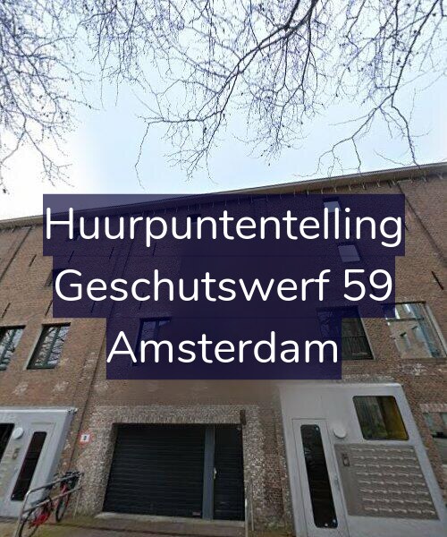 Foto gevel Huurpuntentelling voor Geschutswerf 59, Amsterdam