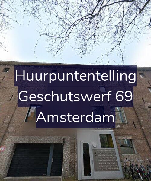 Foto gevel Huurpuntentelling voor Geschutswerf 69, Amsterdam