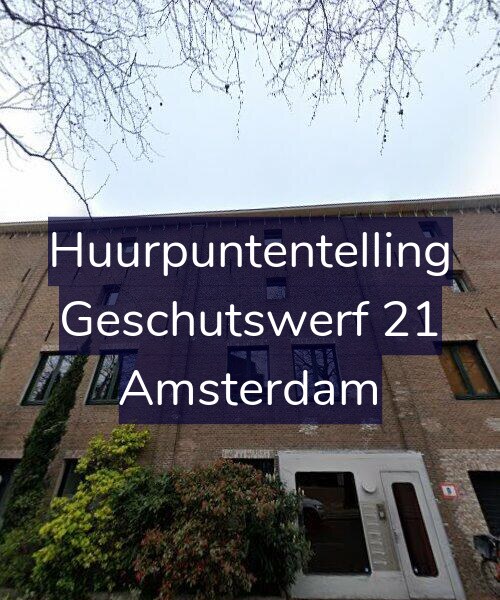 Foto gevel Huurpuntentelling voor Geschutswerf 21, Amsterdam