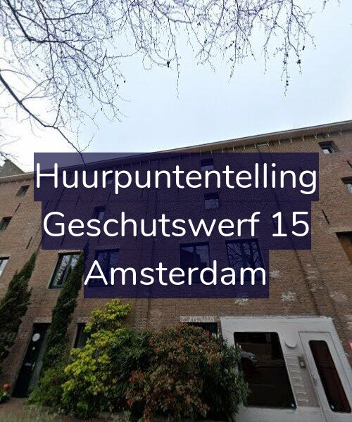 Foto gevel Huurpuntentelling voor Geschutswerf 15, Amsterdam