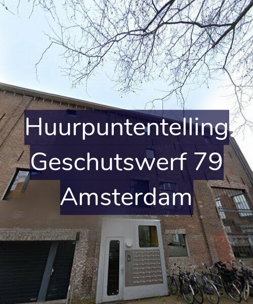 Foto gevel Huurpuntentelling voor Geschutswerf 79, Amsterdam