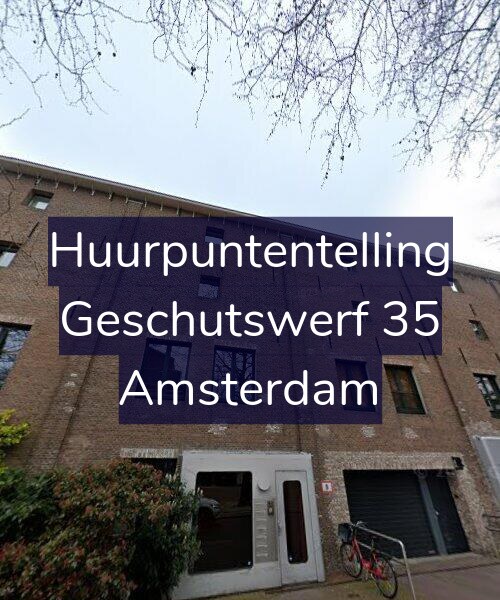 Foto gevel Huurpuntentelling voor Geschutswerf 35, Amsterdam