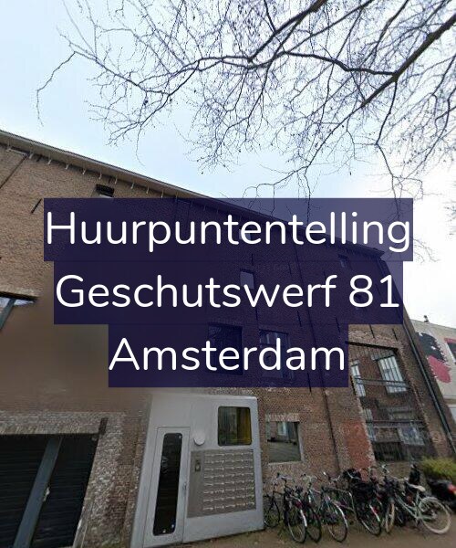 Foto gevel Huurpuntentelling voor Geschutswerf 81, Amsterdam