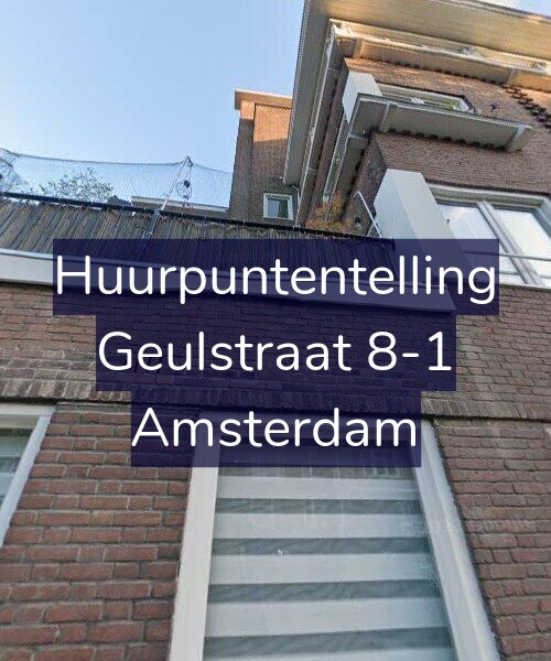 Foto gevel Huurpuntentelling voor Geulstraat 8-1, Amsterdam