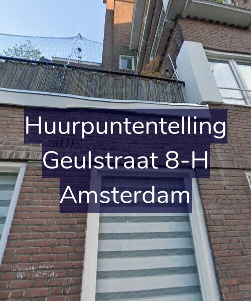 Foto gevel Huurpuntentelling voor Geulstraat 8-H, Amsterdam